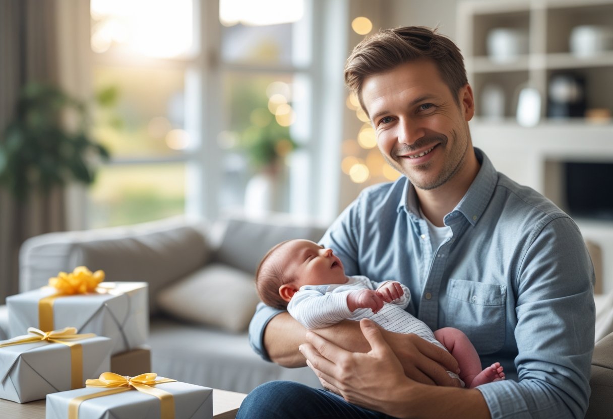 Sådan finder du de bedste gode barselsgaver til fædre
